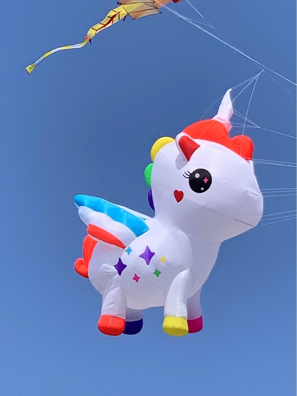 5米独角兽风筝软体风筝风筝挂件kite pendant line laundry