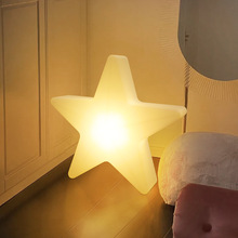 五角星星灯落地灯客厅沙发装饰设计感氛围灯北欧轻奢艺术床头台灯