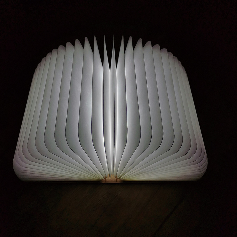 杜邦纸书灯会发光led书本灯创意折叠书灯夜灯抖音网红台灯