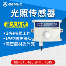 NB光照度传感器4G/WIFI室内外农业大棚光照检测变送器RJ45照度仪