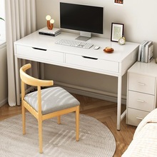 电脑桌现代简约办公桌带抽屉书桌家用卧室梳妆台写字桌台式小桌子