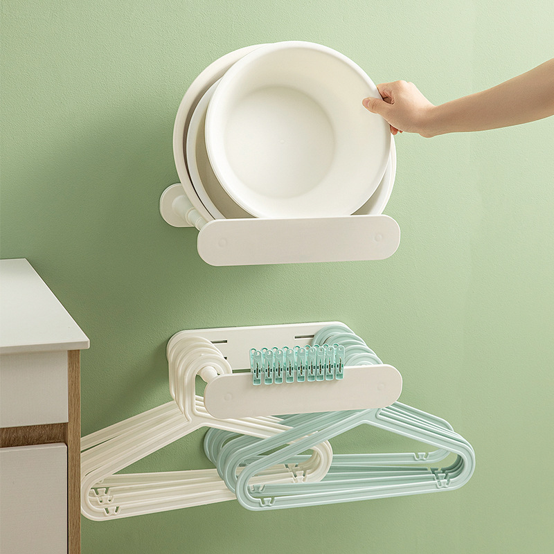 retractable adjustable washstand hanger storage rack balcony punch-free organizing rack hang clothes clothes hanger