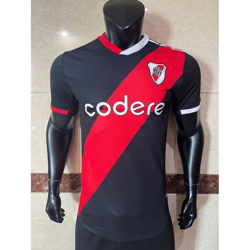 23-24阿甲河床第二客场球迷款冷门球衣6号马丁内斯短袖足球服