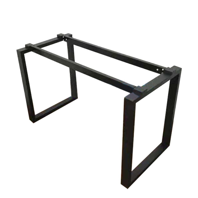 书桌架垫高口字架办公台脚架金属支架电脑桌架家具五金源头工厂