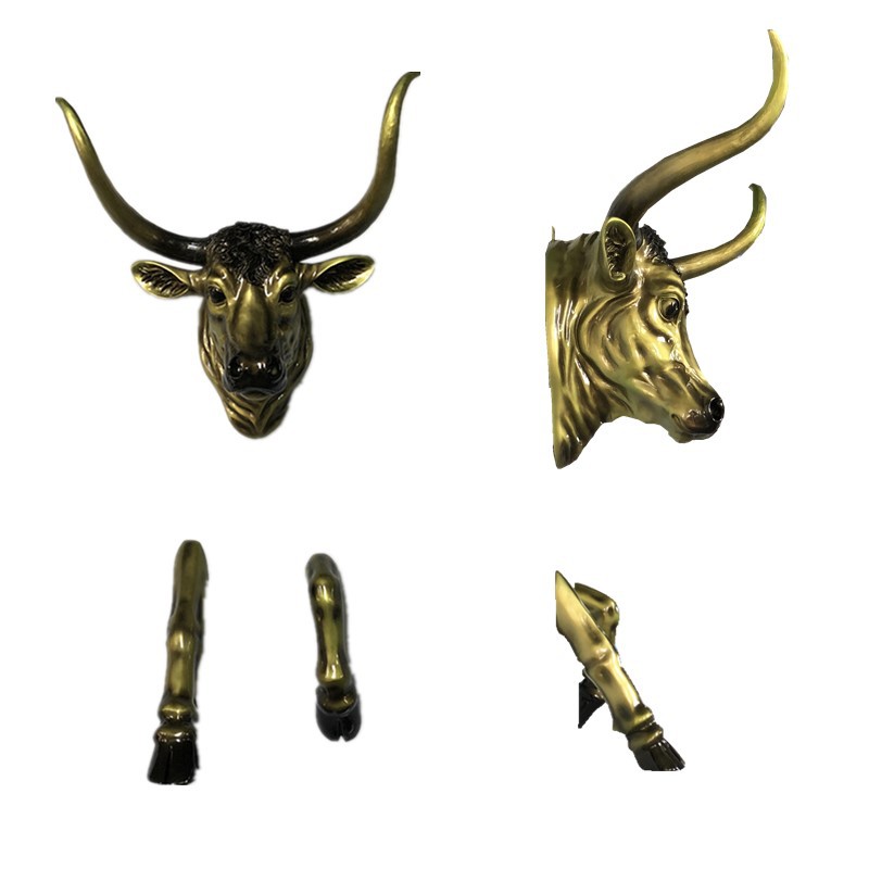 多款创意穿墙大号牛头壁挂饰酒吧会所办公室农家乐艺术墙面装饰品