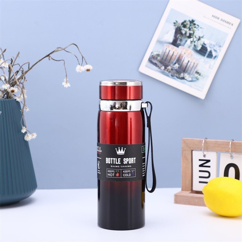 Exclusive for Cross-Border 316 Stainless Steel Vacuum Cup Portable Sling Travel Pot Large Capacity Outdoor Sports Bottle Lot