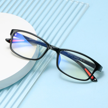 时尚黑色学生眼镜框轻盈防蓝光护目镜 tr90平光镜框工厂货源13017