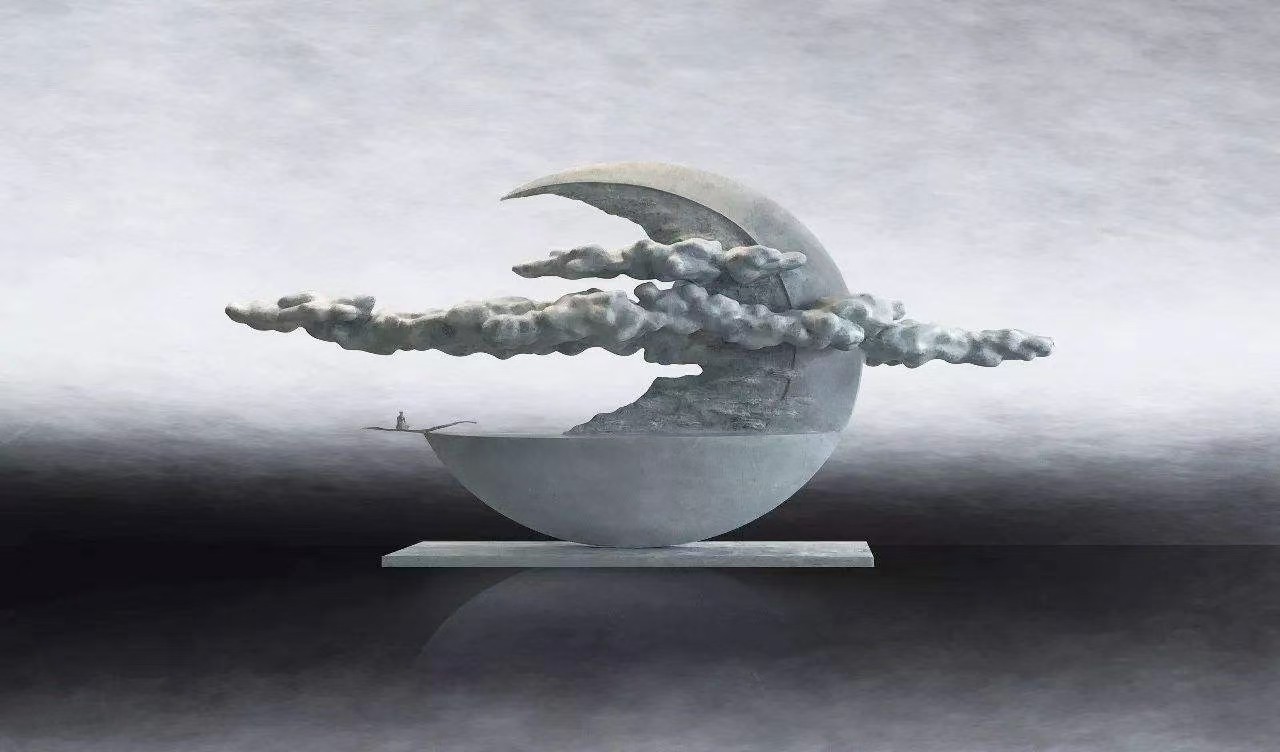 户外不锈钢水花镜面景观雕塑公园金属反光浪花金属异型雕塑优惠