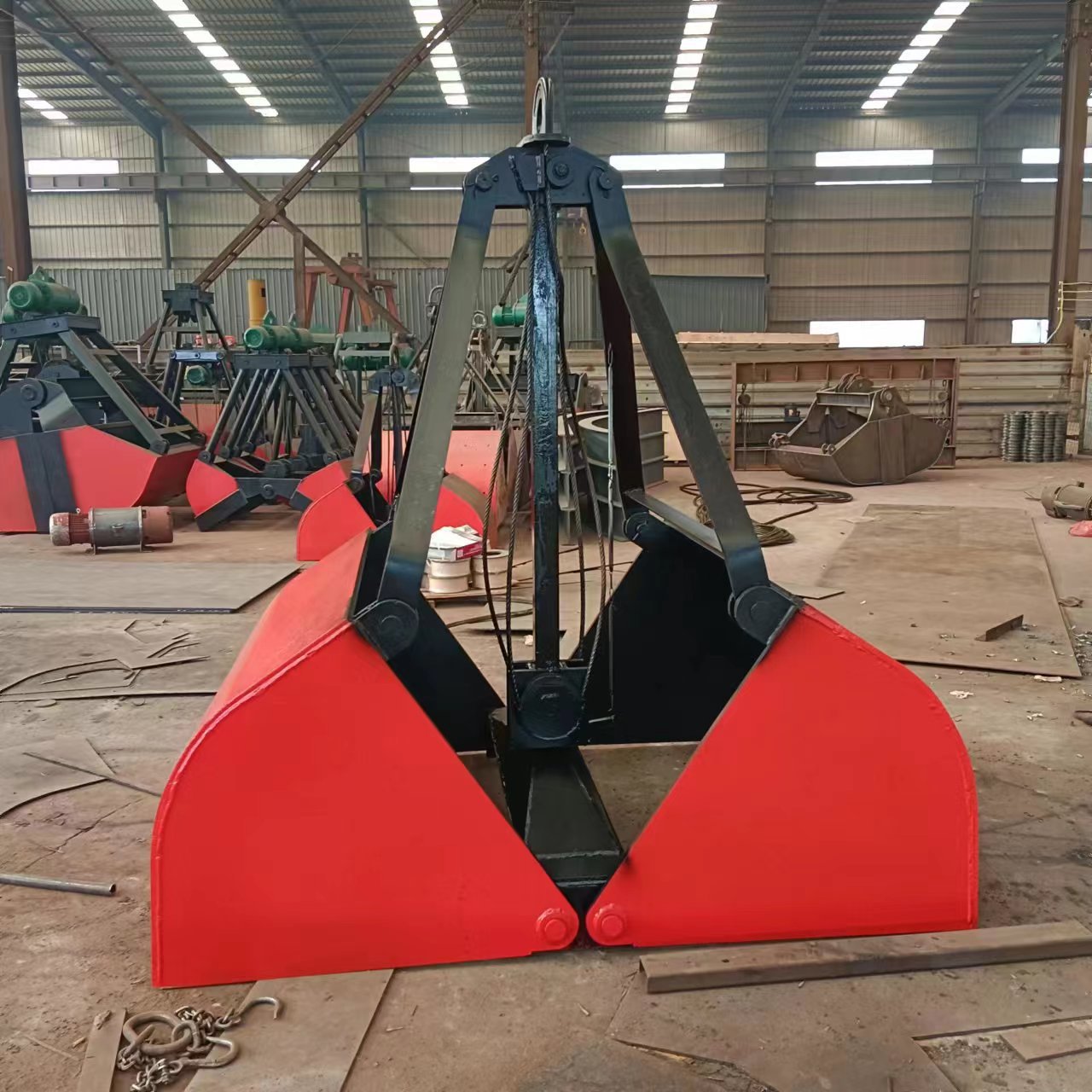 厂家直销电动液压起重抓斗小型电动梅花四绳抓斗贝壳清淤不锈钢