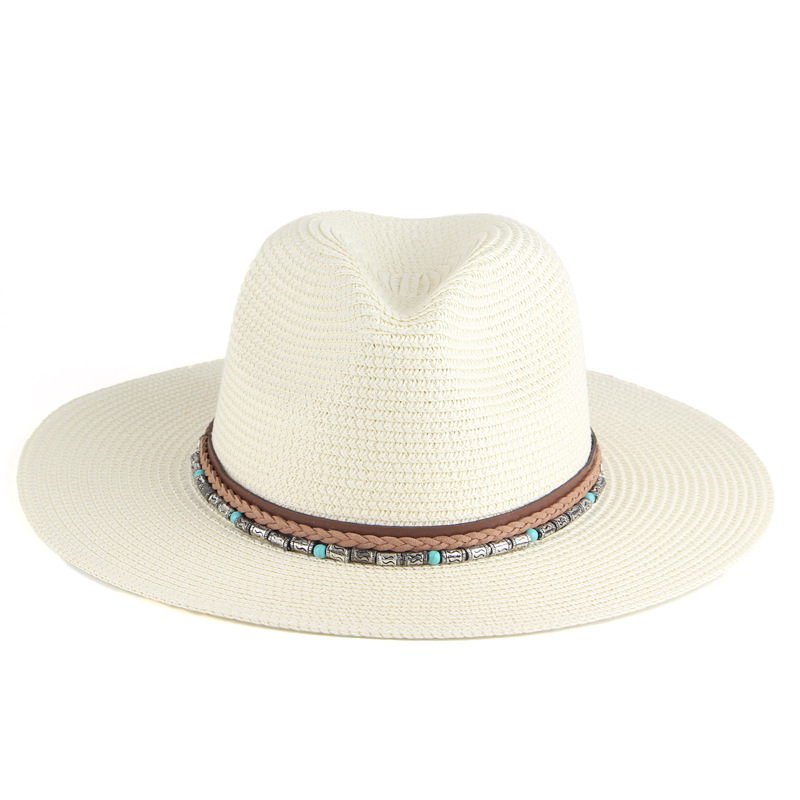 Amazon EBay Cross-Border Boy and Girl Sunshade Sun Hat Travel Straw Hat Panama Jazz Top Hat