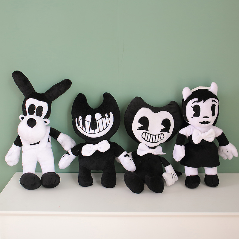 新款跨境外贸爆款班迪毛绒玩具公仔 bendy and the ink班迪狗女孩