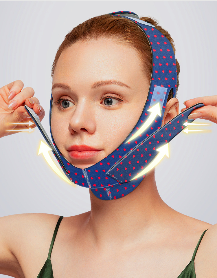 四代瘦脸爆款面部提拉款v脸神器小v脸绷带面罩口呼吸矫正器止鼾带
