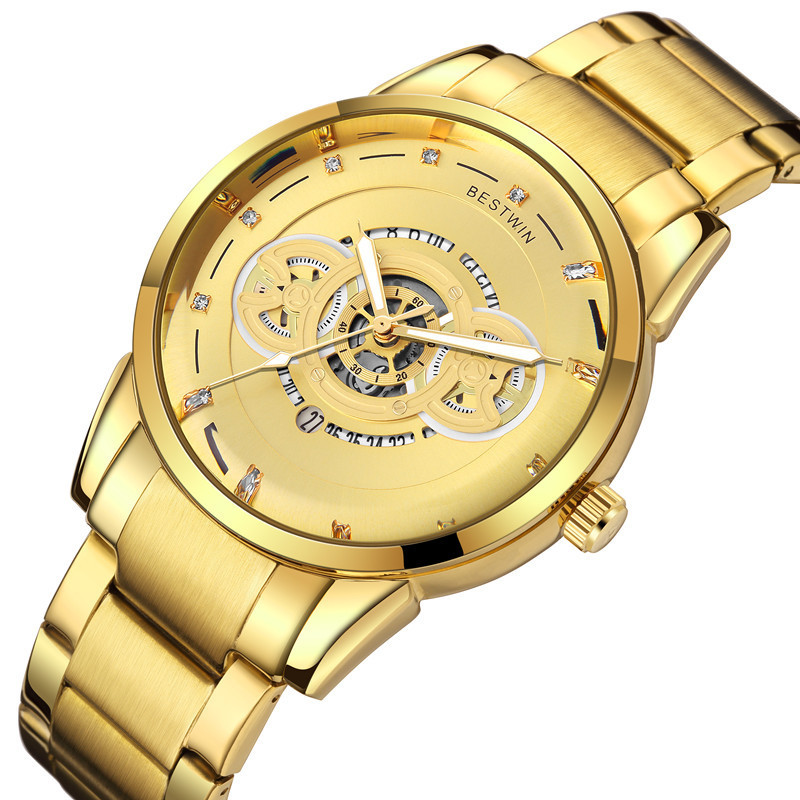 潮流外贸跨境批发男士手表男博士通bestwin夜光时尚男表watch批发