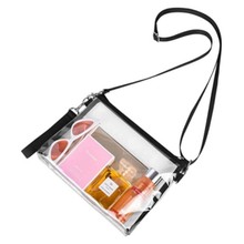现货 透明斜挎包钱包包出门旅行的透明手提包 用于工作音乐会运动
