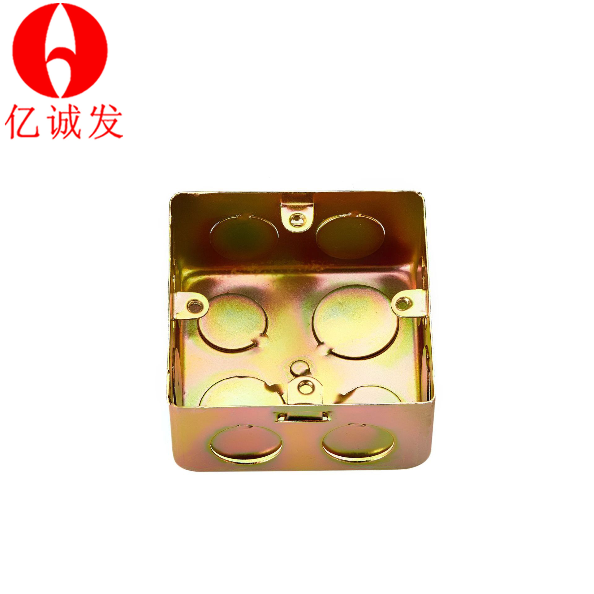 拉伸暗装底线盒镀锌铁底盒75型金属圆管接线盒铁皮86插座铁安装-阿里