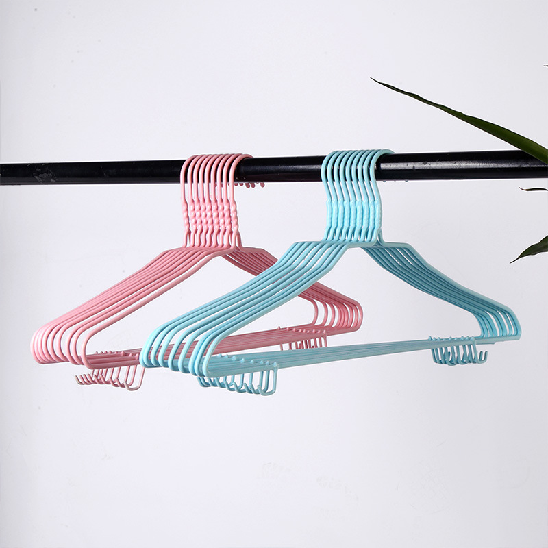 毛巾围巾上衣成人晾衣架 大号带钩服装衣架 干湿两用家用挂钩衣架