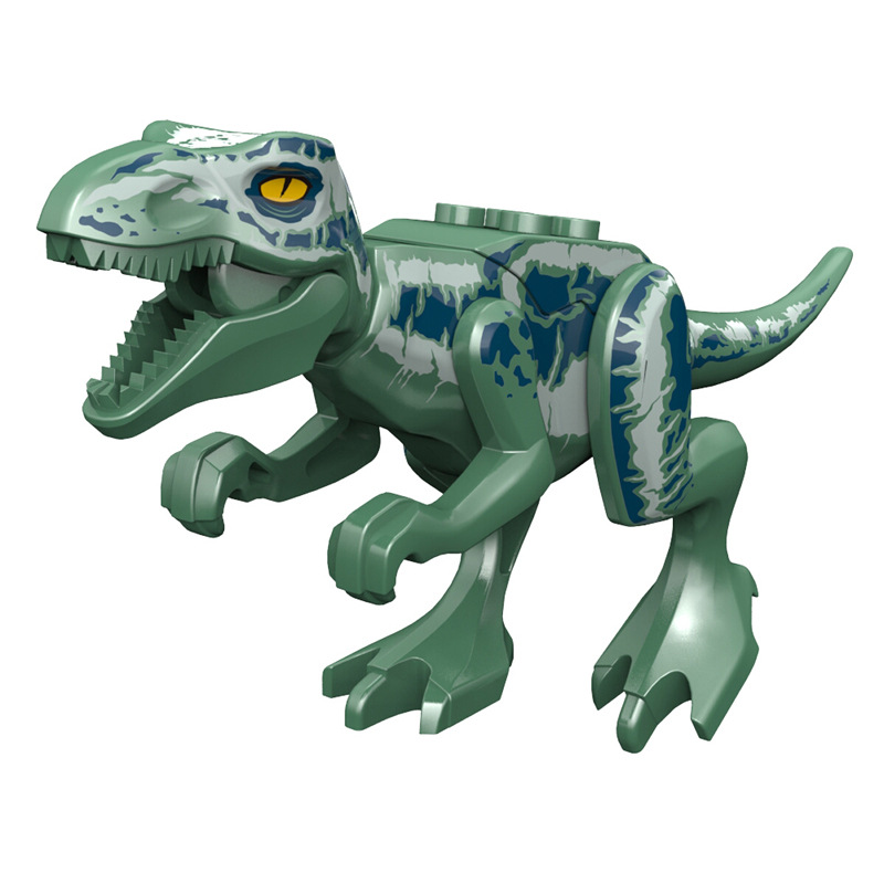 儿童拼装小颗粒积木恐龙霸王龙三角龙翼龙模型组装玩具男孩jm027