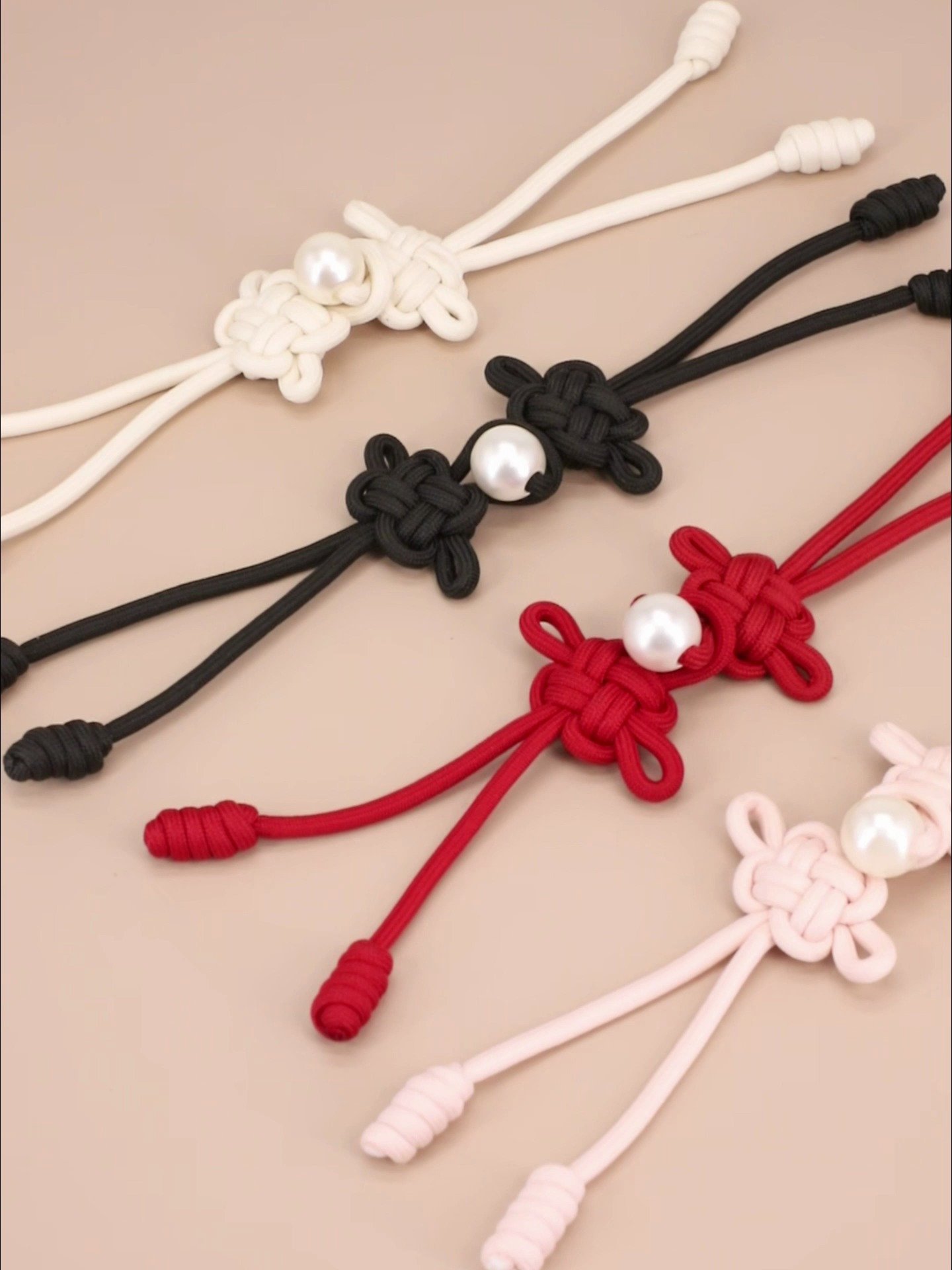 中式盘扣女装上衣珍珠扣流苏纽扣中国结搭扣对扣大衣外套扣子批发