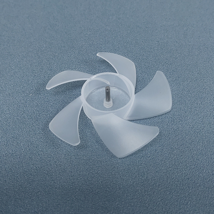 桌面无刷小扇叶塑料风扇叶80mm3寸5小风叶半透明磨砂小风扇
