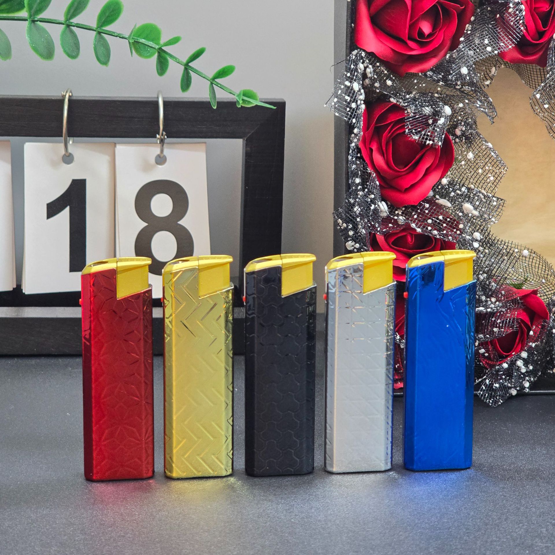 批发金属充气防风火机定 制广告logo印字电子火机直冲蓝焰一次性