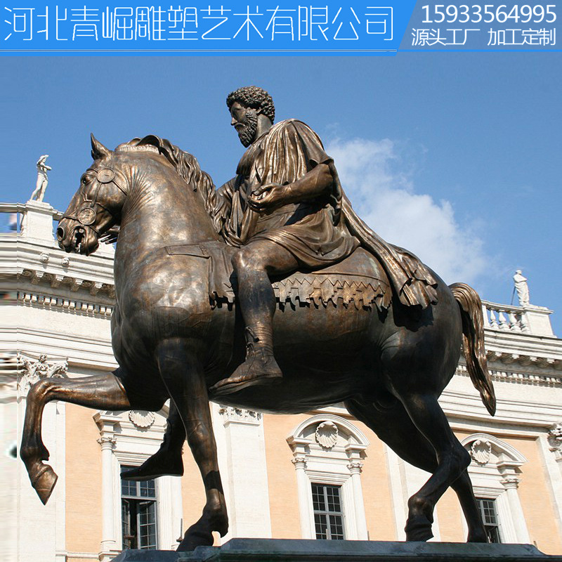 铸铜金属乌斯凯撒大帝罗马武士铜像雕塑真人大小凯撒雕像