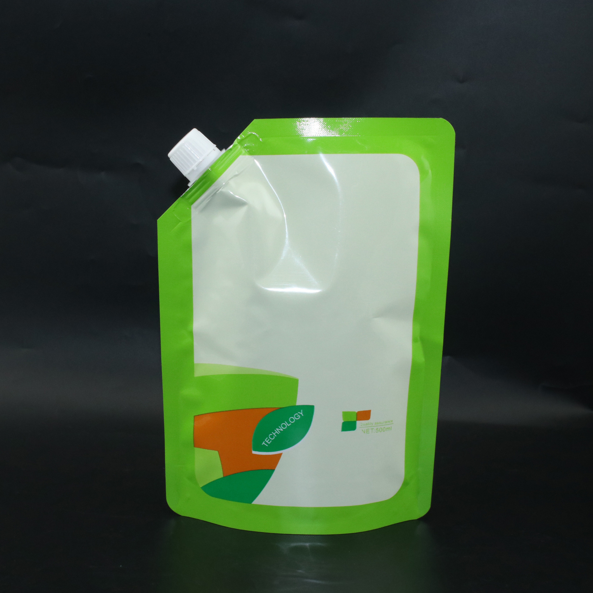 东莞厂家定制液体自立吸嘴袋镀铝 vmpet复合液体袋立式1000ml