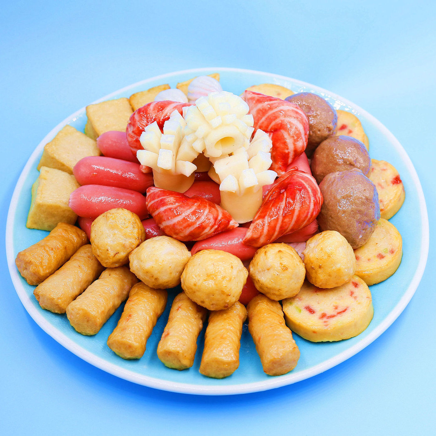 火锅丸子混合鱼丸烧烤食材麻辣烫丸子组合套餐关东煮批发产地直供