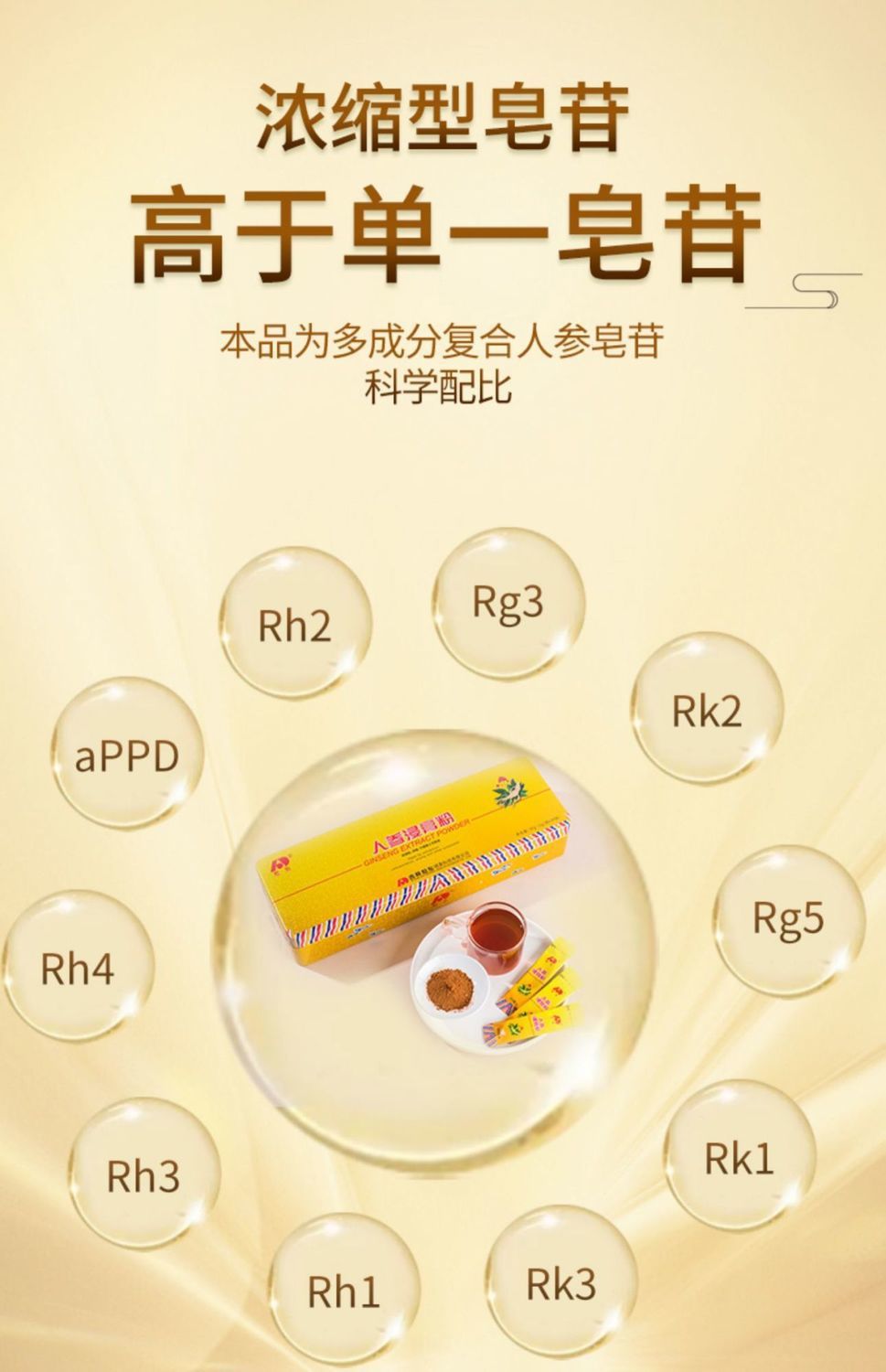 长白山稀有人参皂苷高含量提纯物护命素官方吉林敖厂家东药厂