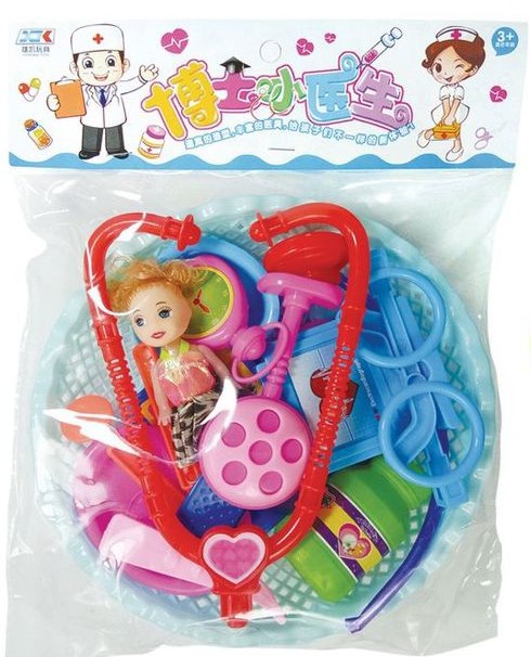 袋装儿童过家家玩具牙科医疗诊所玩具工具套装打针女孩护士