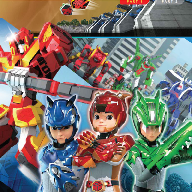 正版魔方战士红狮王超兽变形机合体器人机甲儿童玩具男孩金刚鹰王