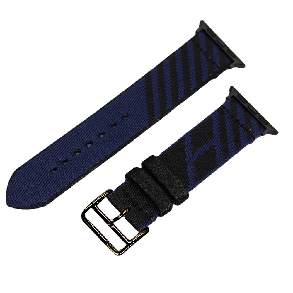 适用于苹果apple watch尼龙表带44mm新款iwatch双色编织苹果表带