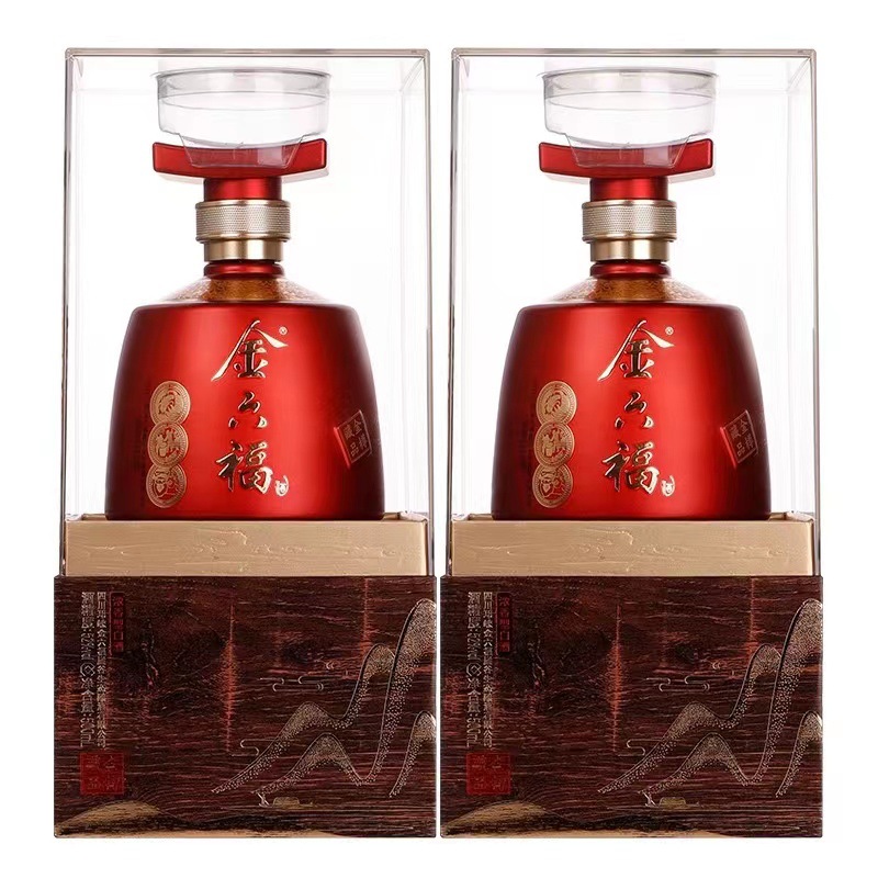 金六福 金樽藏品 40.8/50.8度白酒 批发6瓶 兼香型婚宴用酒-阿里巴巴