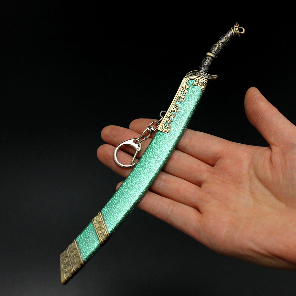 有翡周边兵器 周翡 破雪刀合金模型钥匙扣摆件22cm