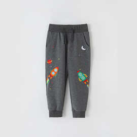 春秋冬季儿童纯棉运动裤 欧美风格男童休闲长裤男孩卡通版