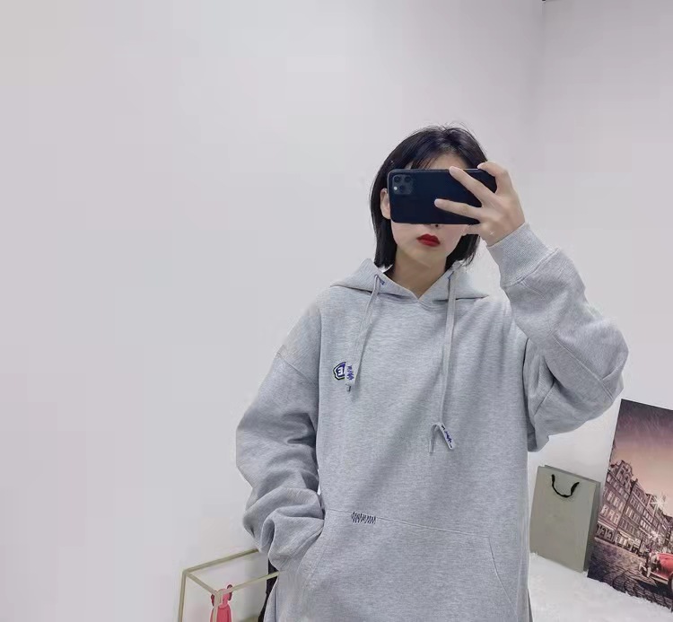 Korean Fashion Brand Ader H Sweater Autumn and Winter Letters Thickened Hoodie Couple Loose Hooded Coat Instant Ink Women's Clothing