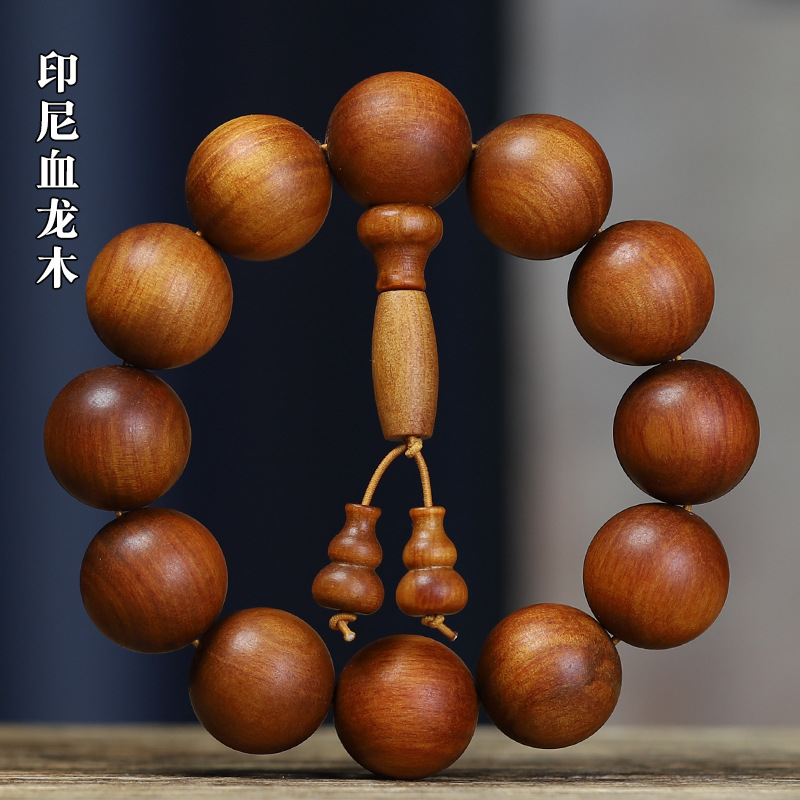 印尼冰种血龙木手串2.