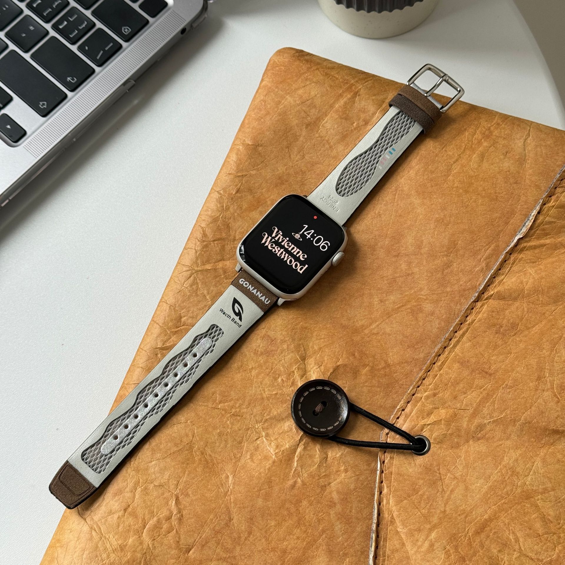 适用苹果手表apple watch表带iwatch1-9代/se网面透气运动手表带