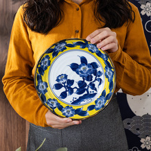遊器物黄彩椿系列日本进口釉下彩陶瓷餐具碗日式和风餐具米饭碗盘