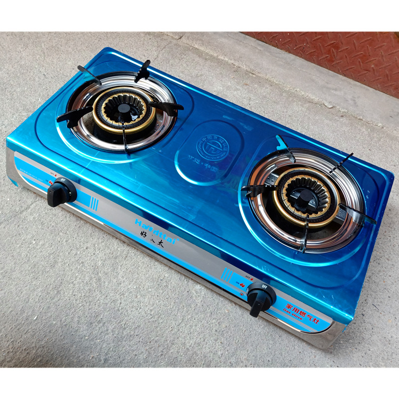 厂家批发煤气灶双灶家用液化气灶节能台式液化猛火双头炉具燃气灶