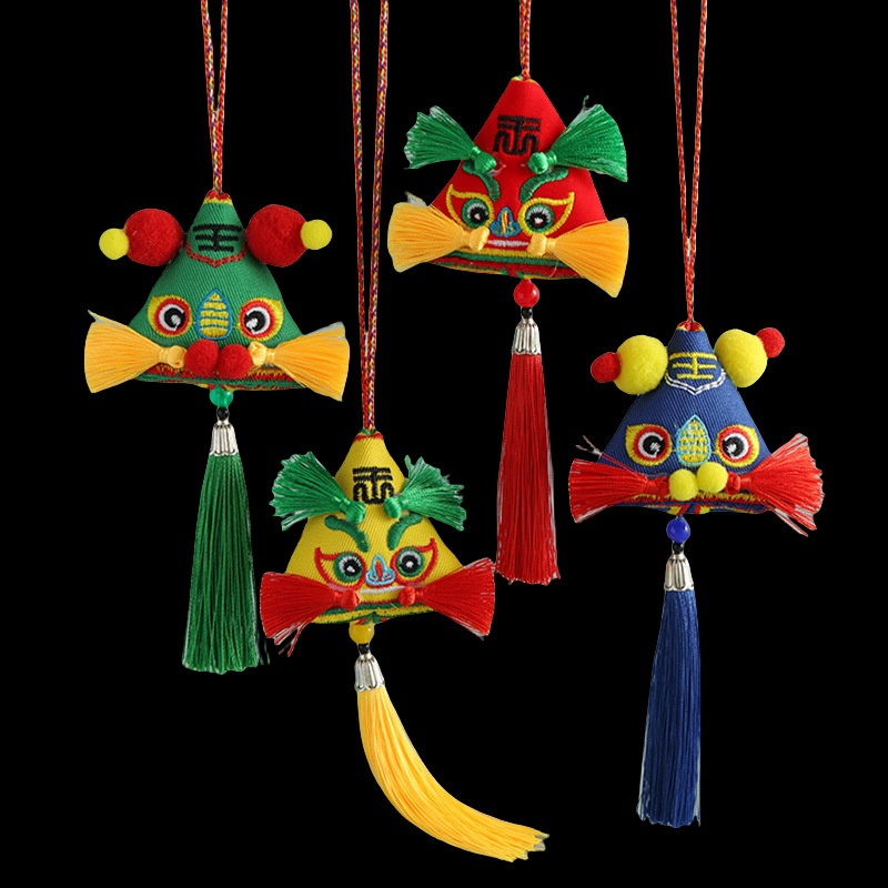 母婴店活动礼品挂件端午节粽子香包挂饰儿童挂脖五彩绳虎头项链