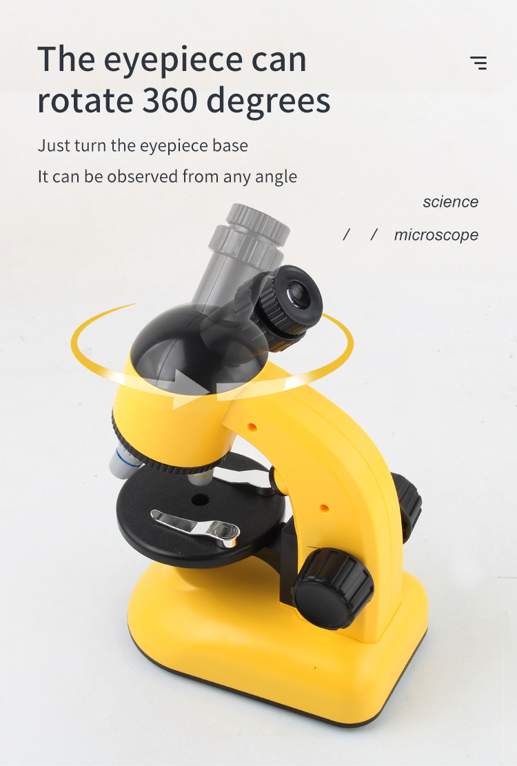 跨境玩具 儿童显微镜玩具益智科教玩具系列 升级版高清生物显微镜
