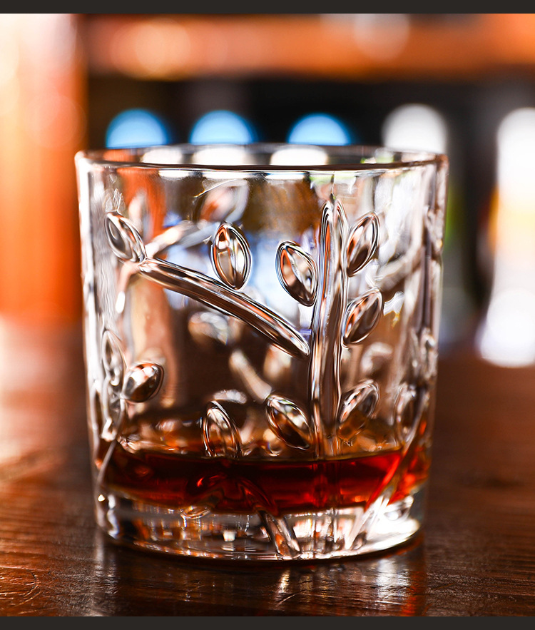 玻璃威士忌鸡尾酒杯洋酒杯古典杯喝酒的白兰地杯酒吧啤酒杯子