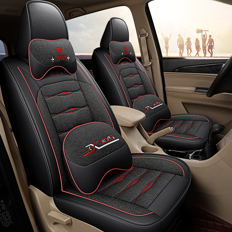 五菱五凌宏光s坐垫7座全套面包车座垫冬季四季通用全包亚麻包邮