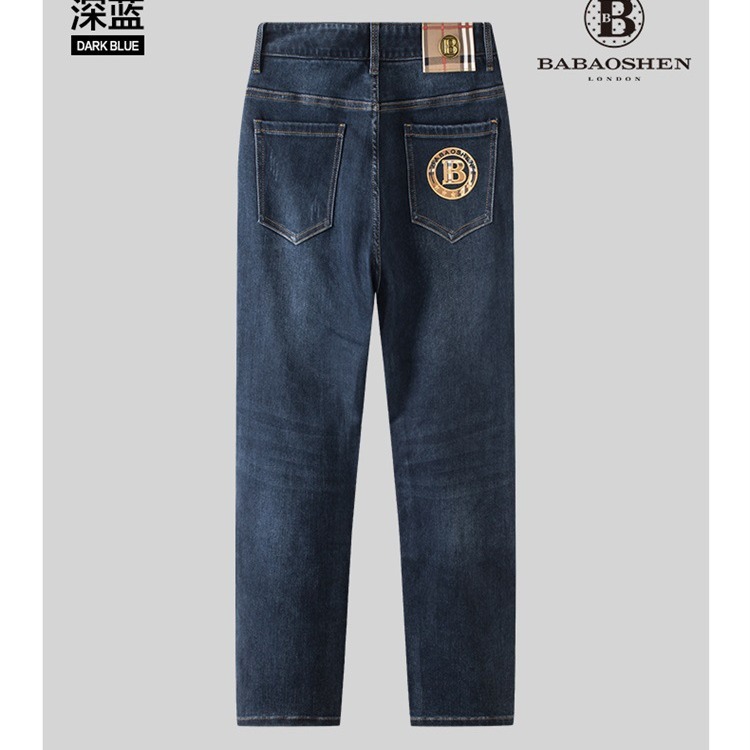 Babaoshen Babaoshen Brand High Quality Light Business Thickening Casual Jeans Fashion and Handsome Men's Pants