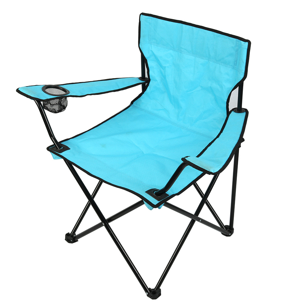 定做户外牛津布折叠椅扶手沙滩椅便携易收纳按图定制logo