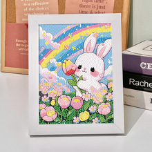 草莓兔儿童diy钻石贴画砖石自制卡通玩具闺蜜女生日礼物