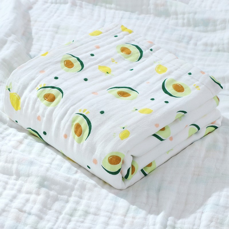 Six-Layer Gauze Bath Towel Newborn Cotton Class a Cartoon Newborn Baby Swaddling Quilt Baby Blanket Gro-Bag Baby's Bath Towel