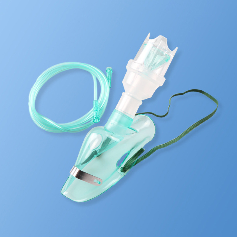 成人儿童氧气面罩 浅绿色头戴式面罩单独包装