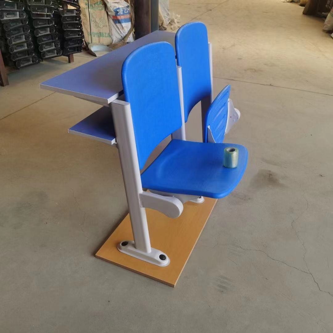 阶梯教室排椅学校课桌椅带写字板固定连排椅礼堂椅报告厅n自动翻