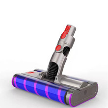 吸尘器配件适用戴森dyson V7 V8 V10V11软绒地刷双滚轮电机地板刷